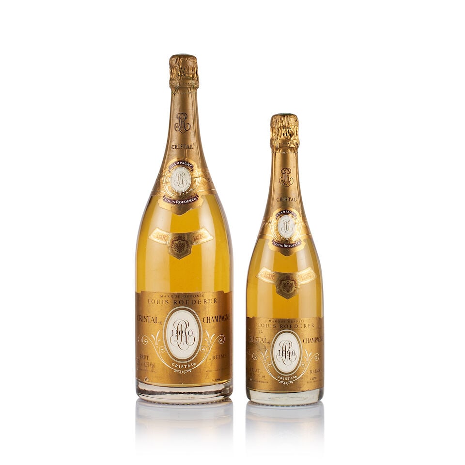 Champagne Louis Roederer, Cristal, 1990 (1 x 750ml & 1 x Magnum) (1 of 3)