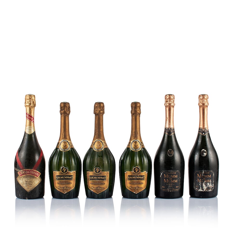 Mixed Lot of Champagne Mumm, 1982 & 1985 (6 x 750ml) (1 of 2)