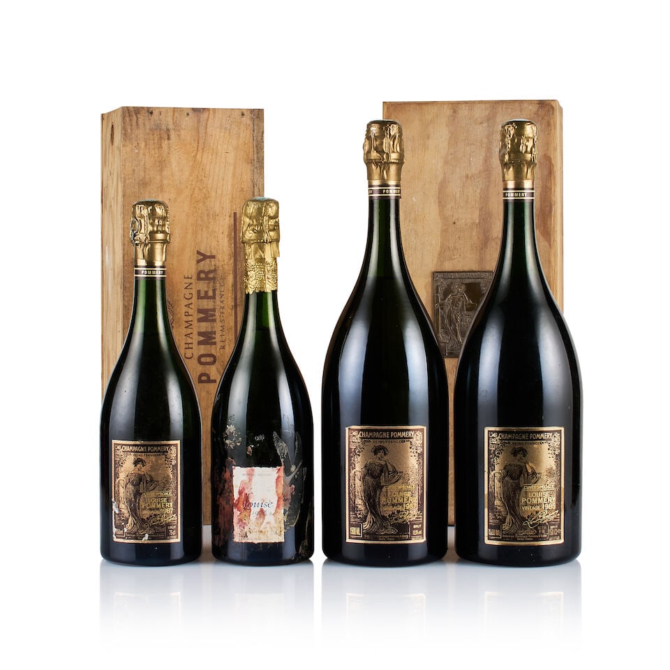 Champagne Pommery, Louise, 1985, 1987 & 1988 (2 x 750ml & 2 x Magnum) (1 of 3)