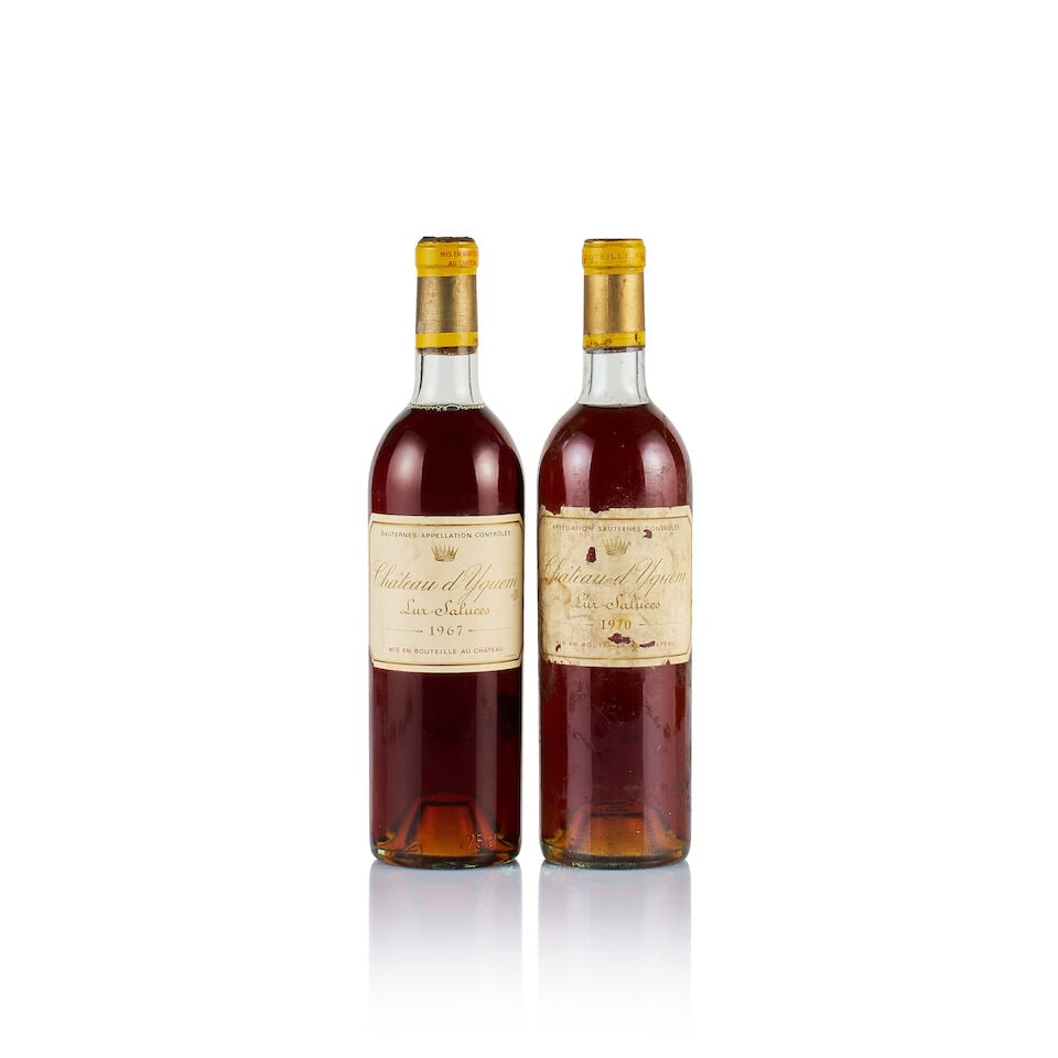 Château d'Yquem, Sauternes, 1er Cru Supérieur, 1967 & 1970 (2 x 750ml) (1 of 2)