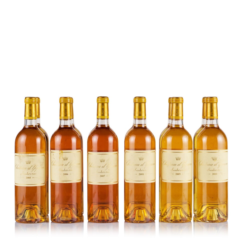 Vertical of Château d'Yquem, Sauternes, 1er Cru Supérieur, 2005, 2006, 2007, 2008, 200... (1 of 4)