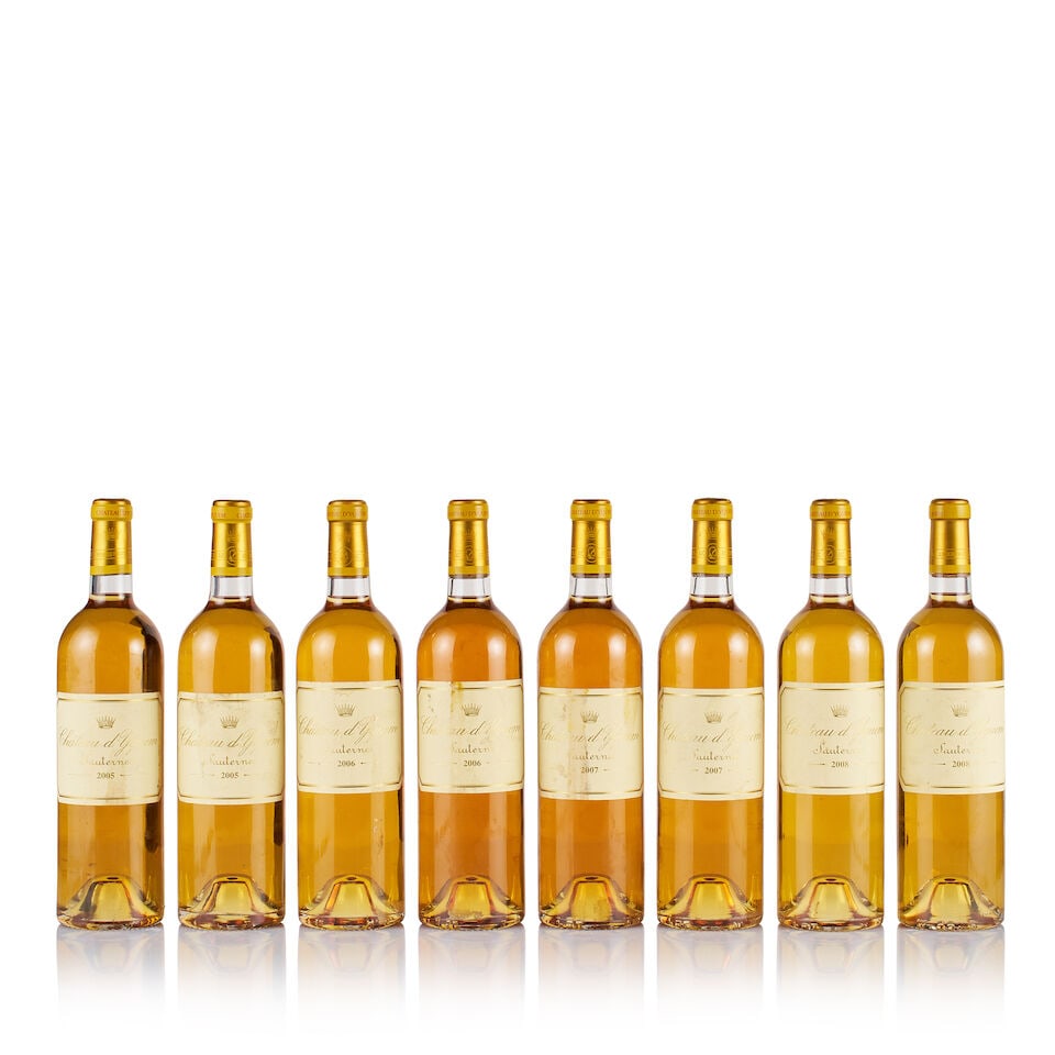 Vertical of Château d'Yquem, Sauternes, 1er Cru Supérieur, 2005, 2006, 2007, 2008, 200... - 3