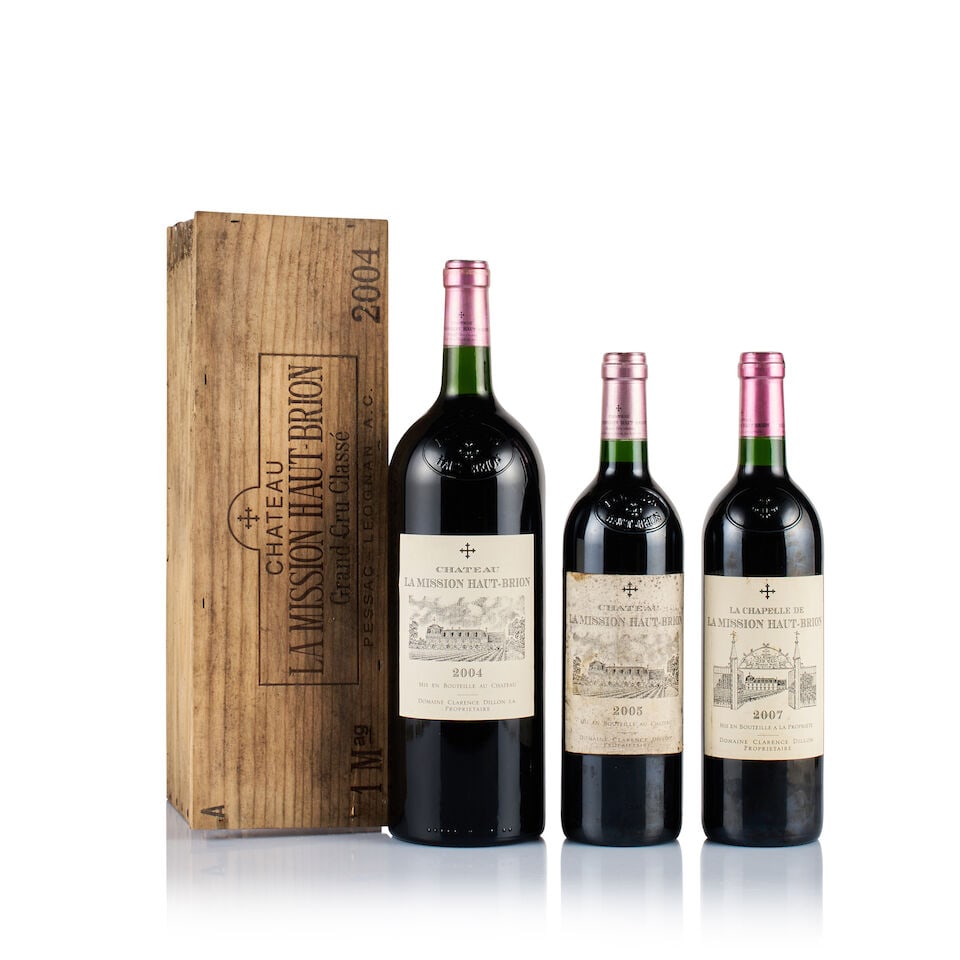 Mixed Lot of Château La Mission Haut-Brion, Pessac-Léognan, 2004, 2005 & 2007 (2 x 750... (1 of 3)