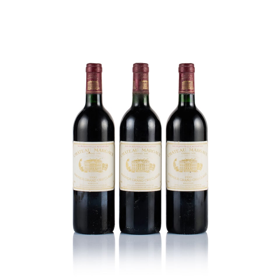 Château Margaux, Margaux, 1er Grand Cru Classé, 1990 (3 x 750ml) (1 of 2)