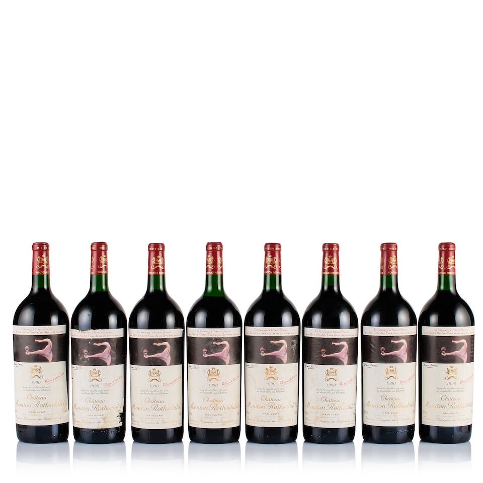 Château Mouton Rothschild, Pauillac, 1er Grand Cru Classé, 1990 (8 x Magnum) (1 of 3)