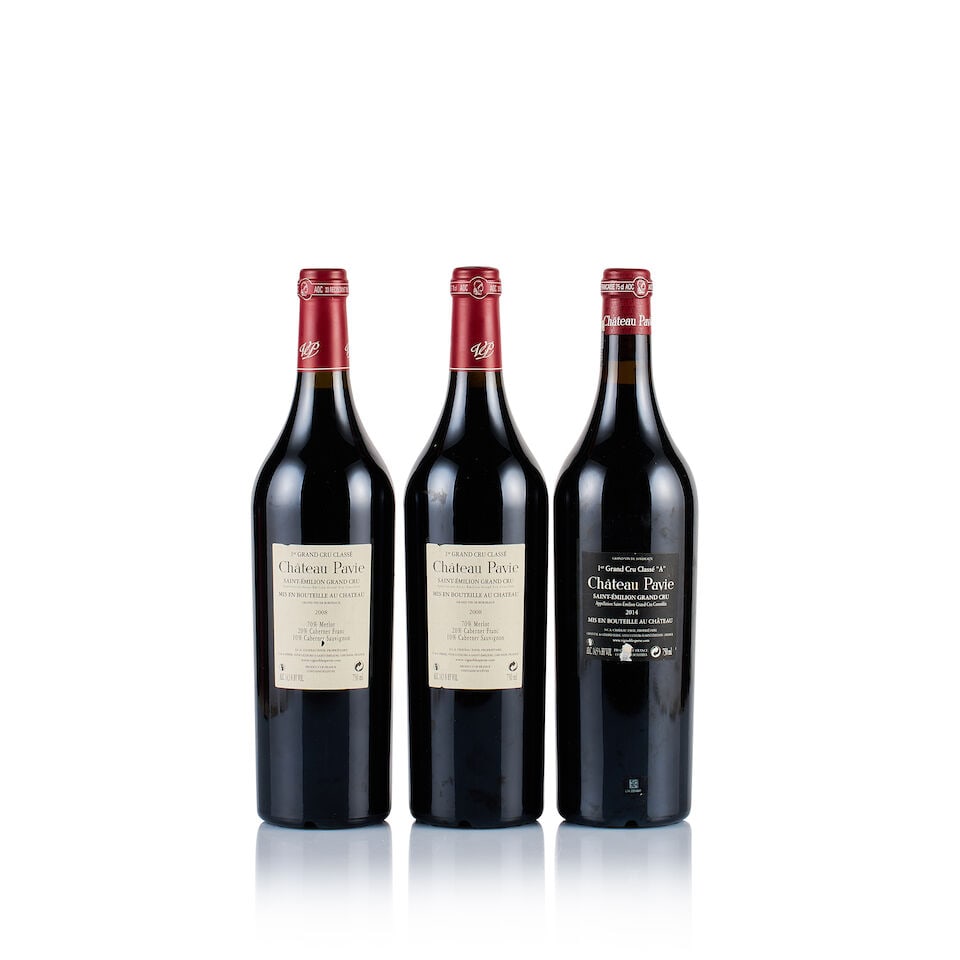 Château Pavie, Saint-Emilion, Grand Cru, 2008 & 2014 (3 x 750ml) - 3