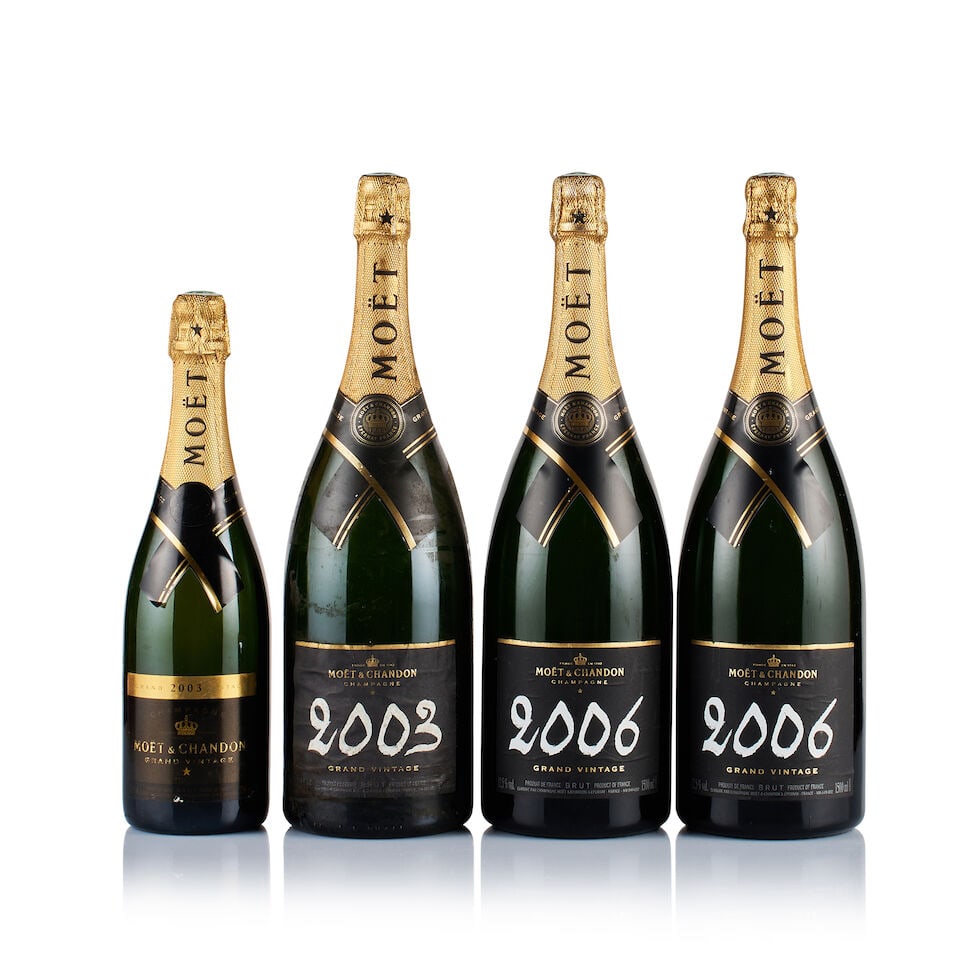 Champagne Moët & Chandon, Grand Vintage, 2003 & 2006 (1x 750ml & 3 x Magnum) (1 of 3)