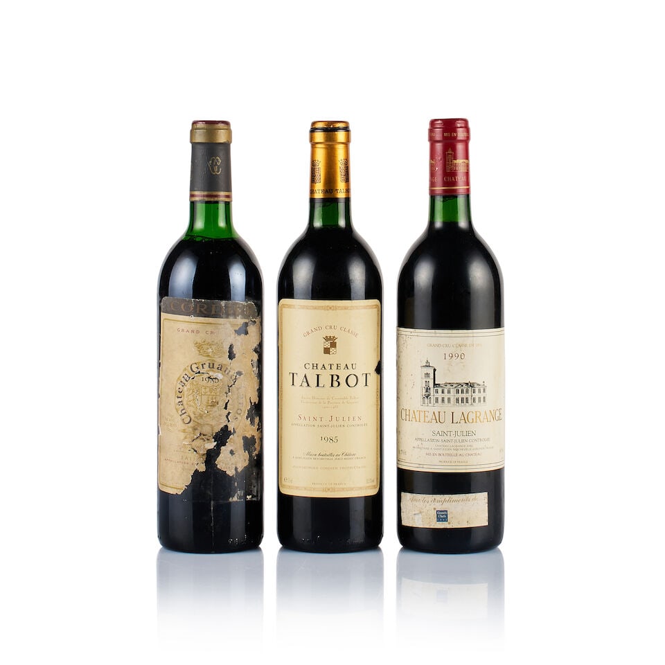 Mixed Lot of Saint-Julien, Grands Crus Classés, 1985 & 1990 (3 x 750ml) (1 of 2)