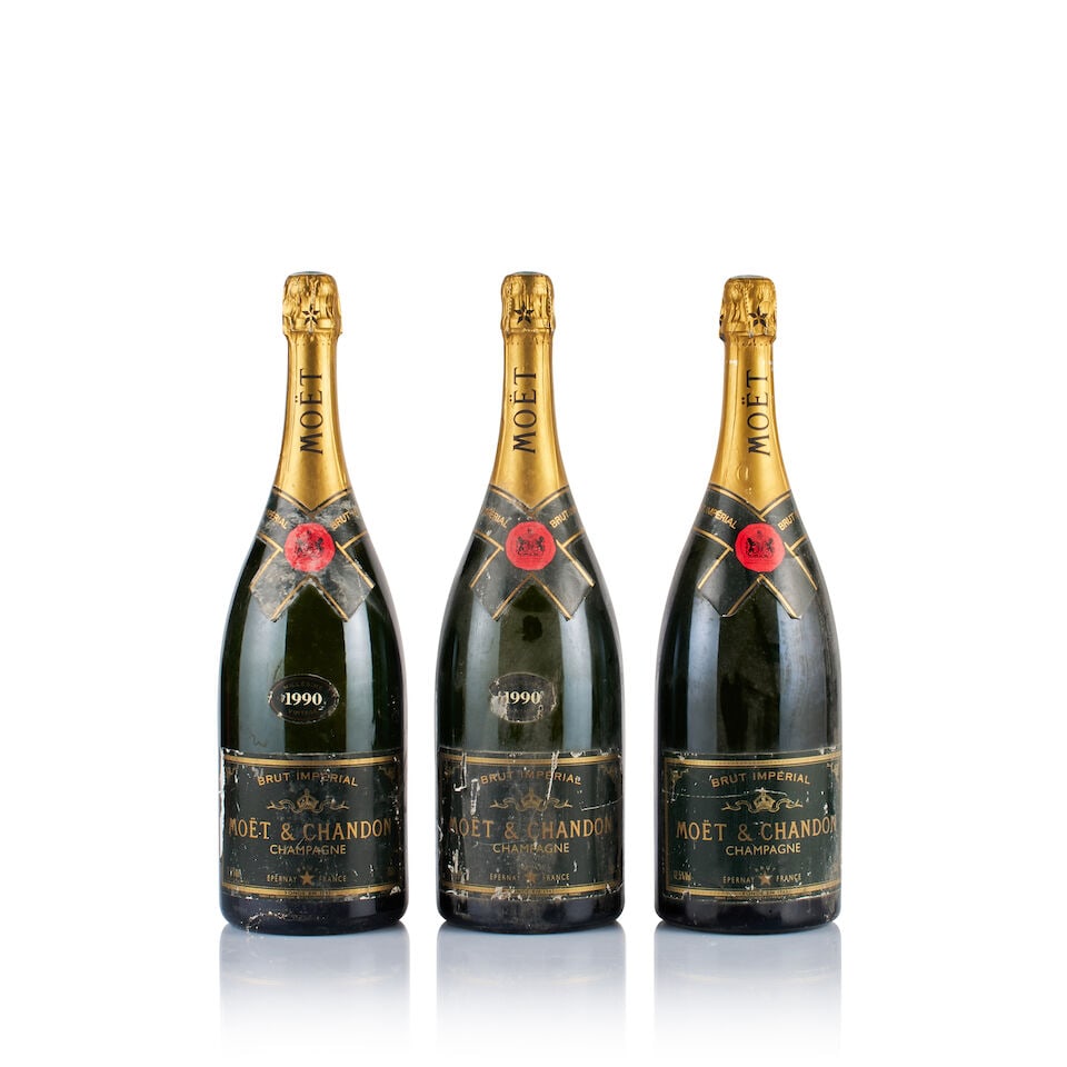 Champagne Moët & Chandon, Impérial, 1990 (3 x Magnum) (1 of 2)