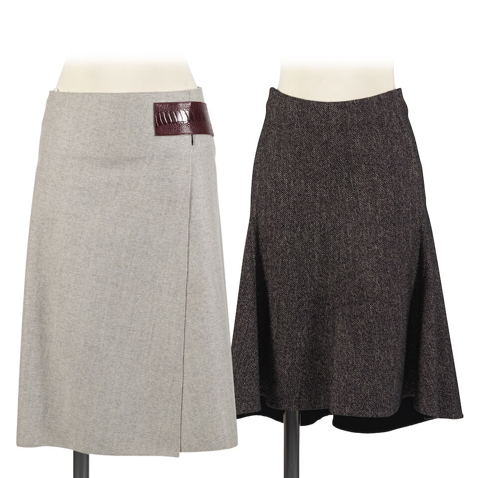 Celine. 2 jupes en lainage. Celine. 2 wool skirts. (1 of 3)