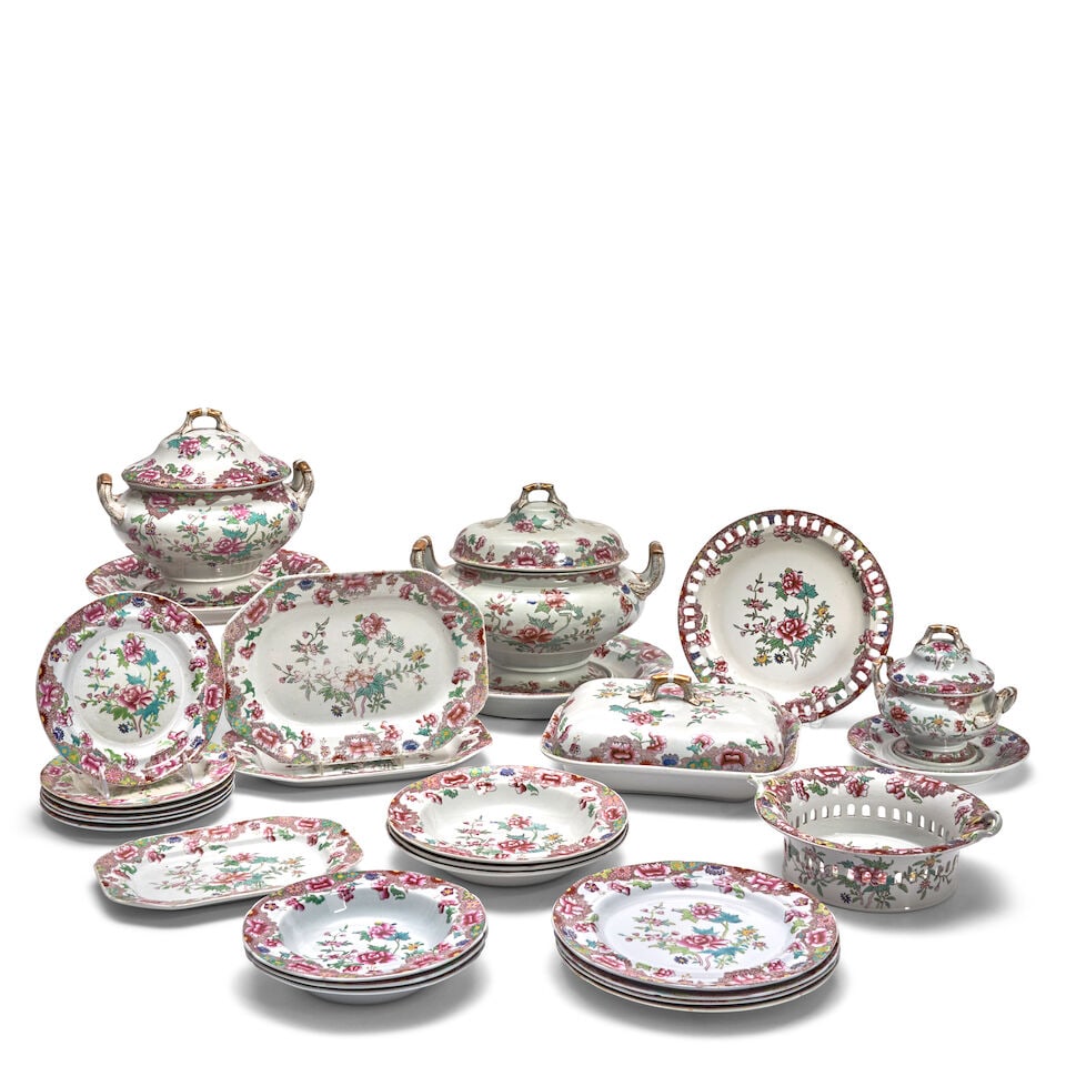Extensive Assembled Spode/Copeland & Garrett New Stone China Dinner Service, England, 19th cent... (1 of 1)