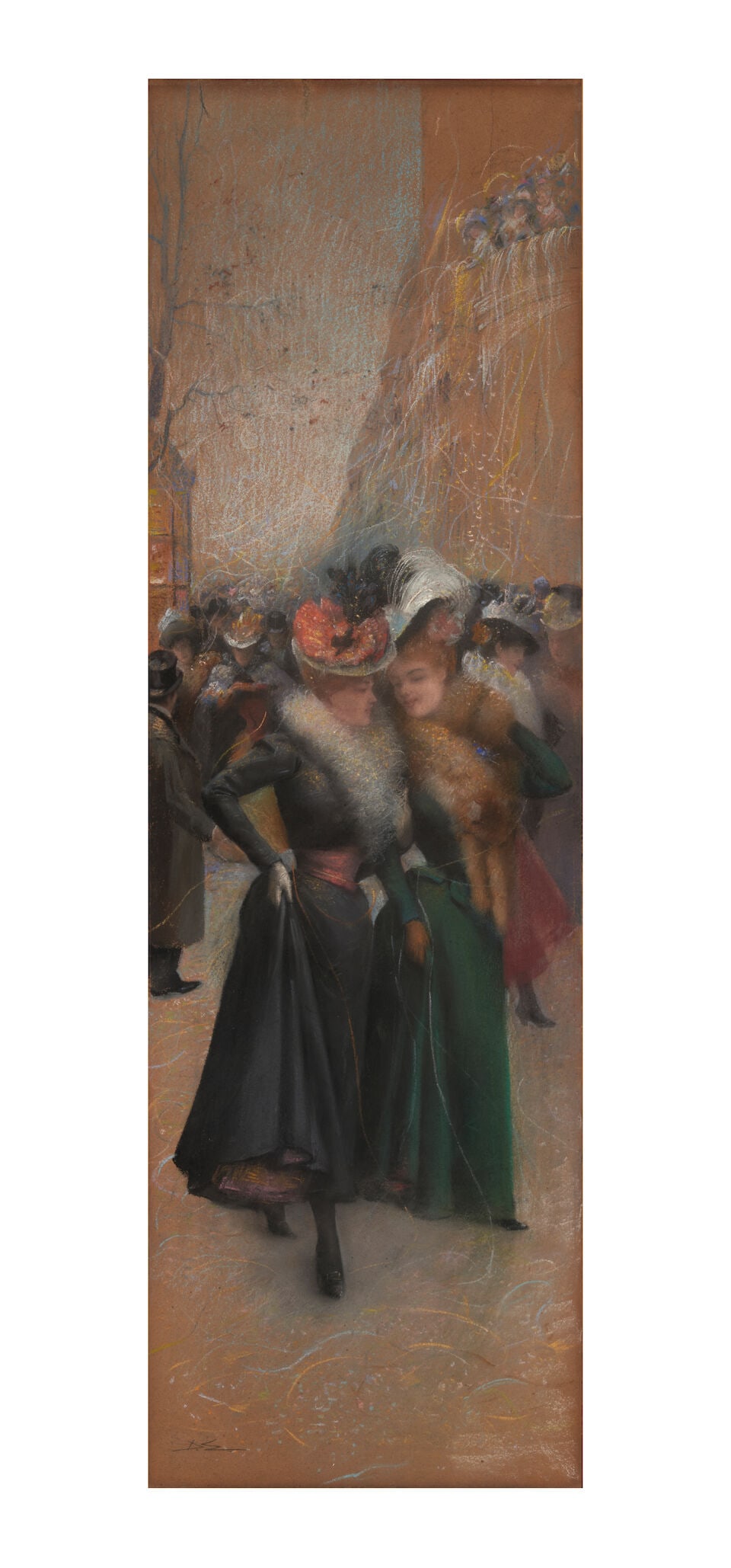 Delphin Enjolras (French, 1857-1945) Two Pastels: - 5