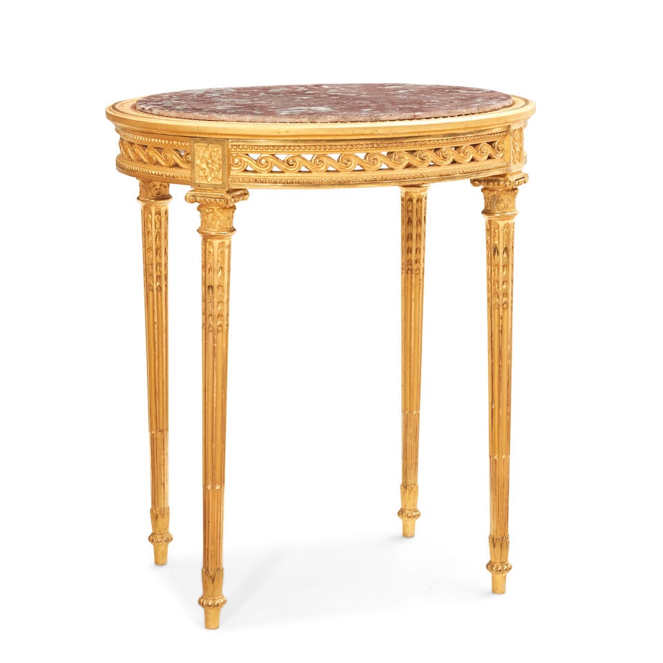 Louis XVI Giltwood Occasional Table, France, 18th century, - 2