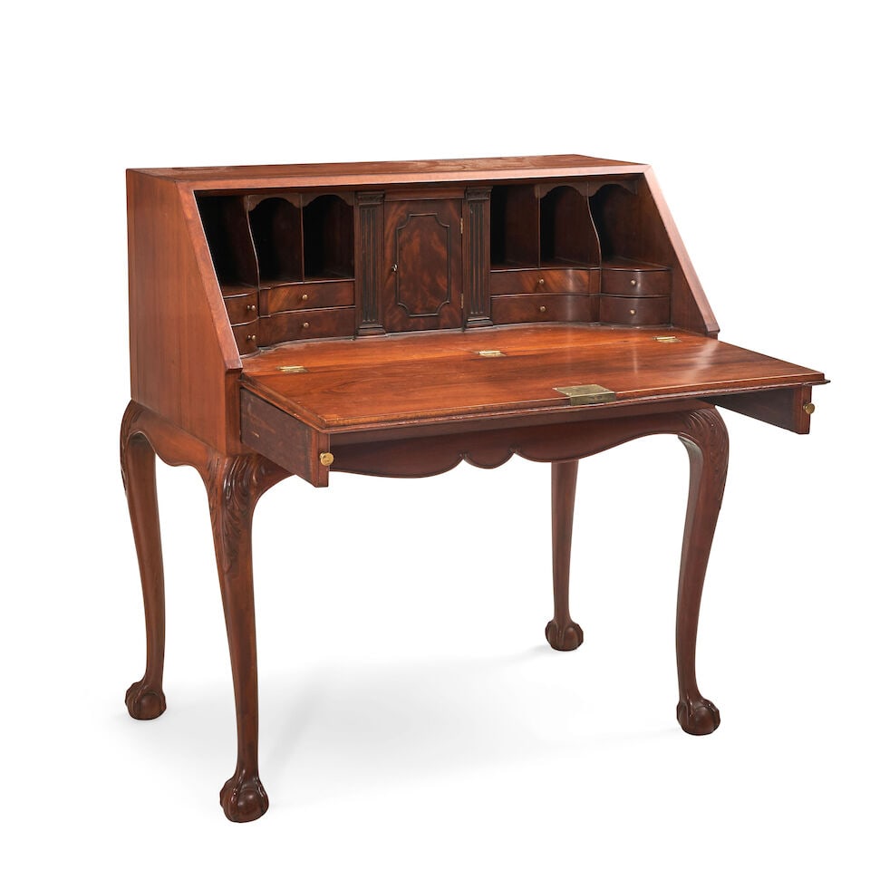 Georgian Mahogany Secretary Base, England, late 18th century, - 2