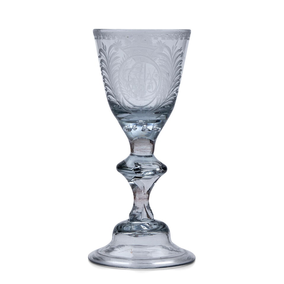 18th Century Armorial Goblet, likely German or Austrian, (1 of 2)