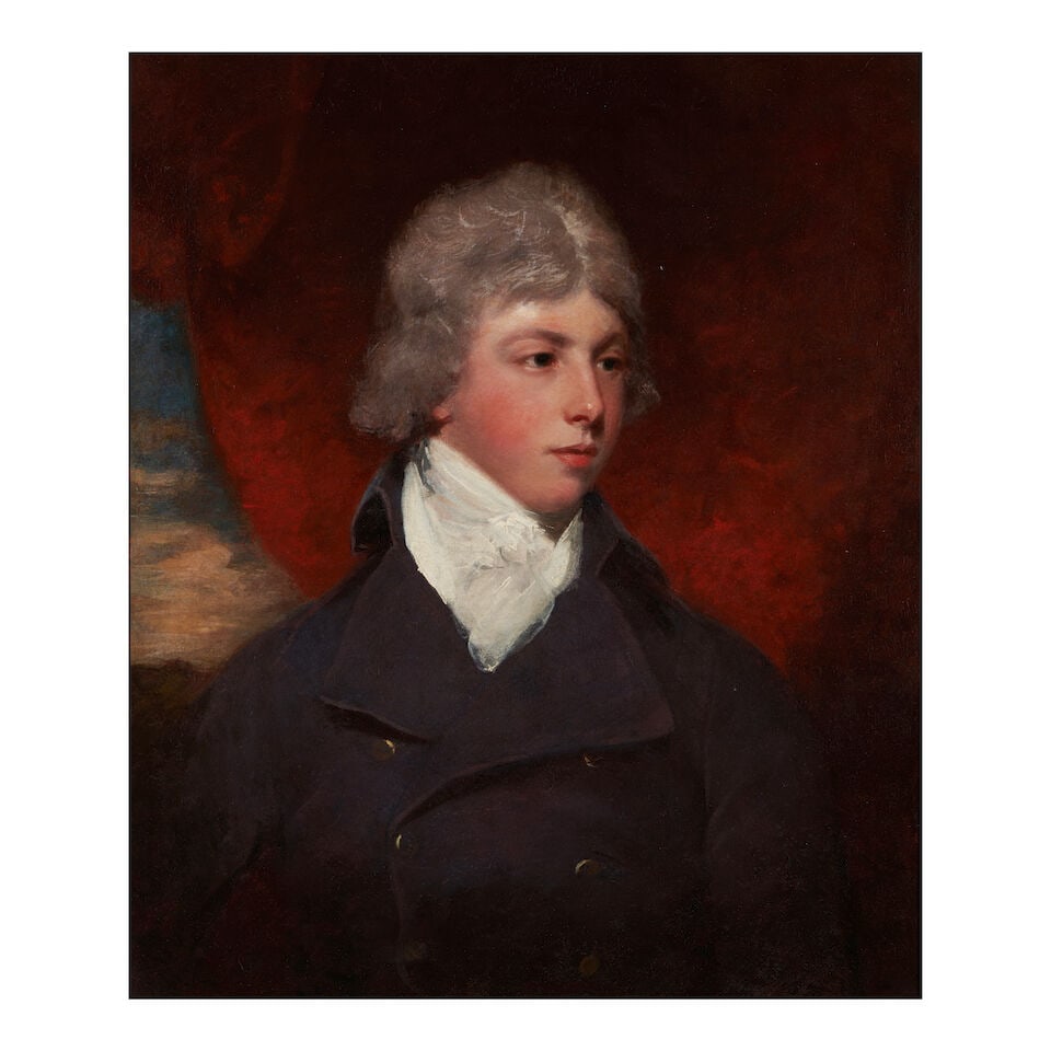 Attributed to John Hoppner, R.A. (British, 1756-1810) Portrait of George Barnard as a Young Man... (1 of 3)