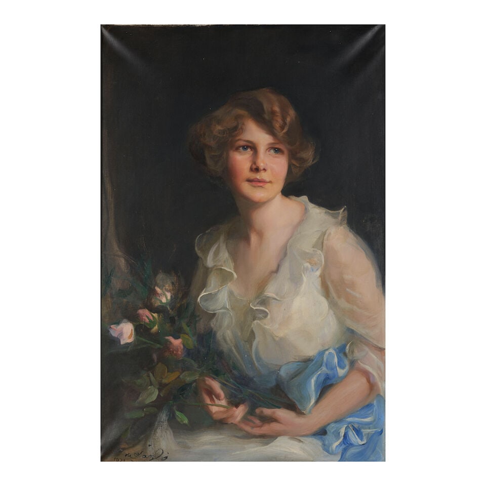Philip de László (Hungarian, 1869-1937) Portrait of Ellen Cox Ewing (1907-1931) (frame... (1 of 4)