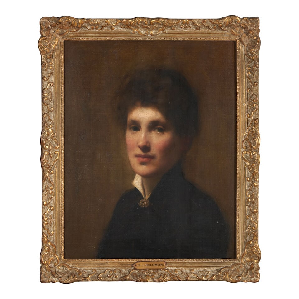 Joseph Solomon Solomon (British, 1860-1927) Portrait of Henrietta Lowy Solomon (1864-1953), the ... (1 of 3)