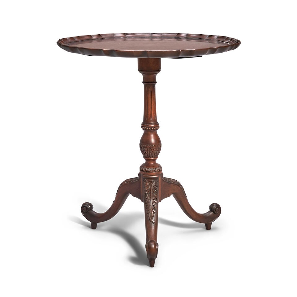 George III Style Mahogany Tea Table, England, late 19th/early 20th century, (1 of 2)