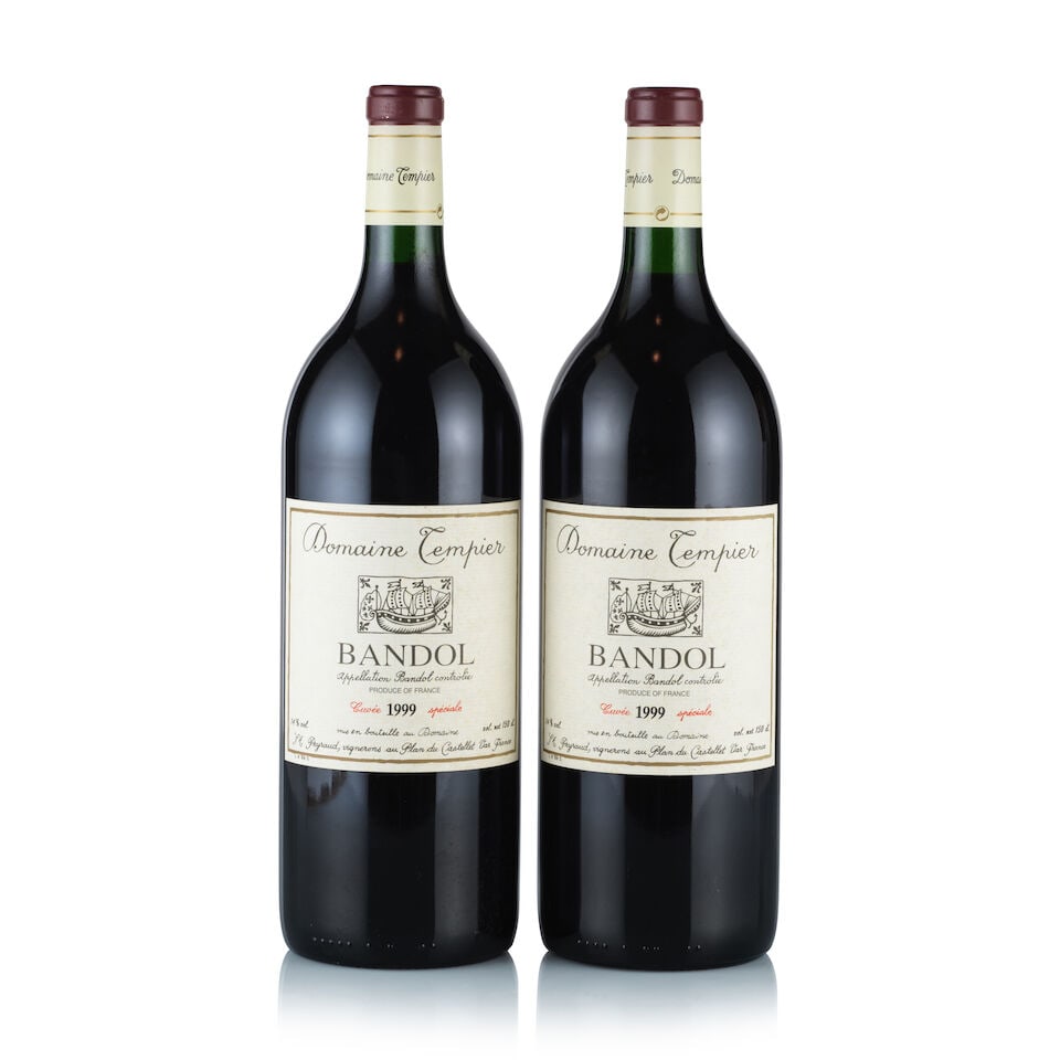 Domaine Tempier, Bandol, Cuvée Spéciale, 1998 & 1999 (3 x 750ml & 2 x Magnum): Domaine Tempier, Bandol, Cuvée Speciale, 1998 (1 x 750ml) Region: Provence Fill Level: very top shoulder Capsule: ok Cork: ok Label: damp-affected, lightly stained and marked Domaine Tempier,