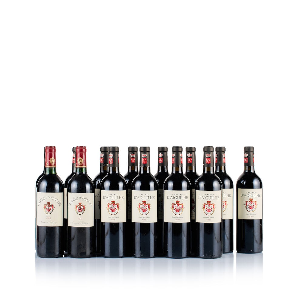 Château d'Aiguilhe, Castillon Côtes de Bordeaux, 2000 & 2009 (14 x 750ml) (1 of 2)