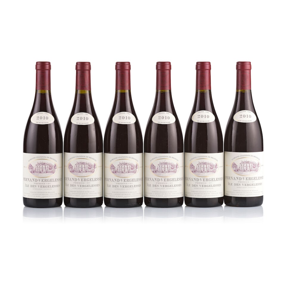 Domaine Chandon de Briailles, Pernand-Vergelesses 1er Cru, Ile des Vergelesses, 2009 & 2010 (13 ...: Domaine Chandon de Briailles, Pernand-Vergelesses 1er Cru, Ile des Vergelesses, 2009 (1 x 750ml) Region: Burgundy Fill Level: excellent Capsule: ok Cork: ok Label: good appearance Packaging: neutral