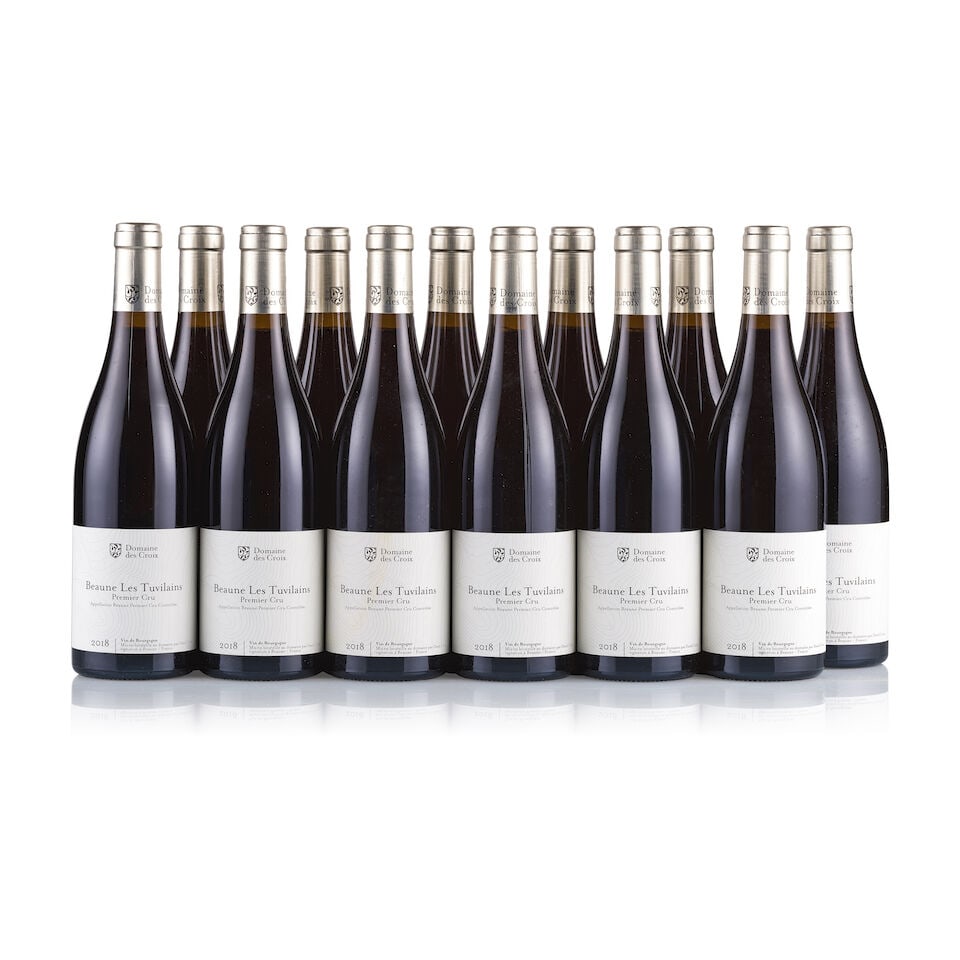 Domaine des Croix, Beaune 1er Cru, Les Tuvilains, 2018 (12 x 750ml): Domaine des Croix, Beaune 1er Cru, Les Tuvilains, 2018 (12 x 750ml) Region: Burgundy Fill Level: excellent Capsule: ok Cork: ok Label: good appearance Packaging: original carton This lot is subject