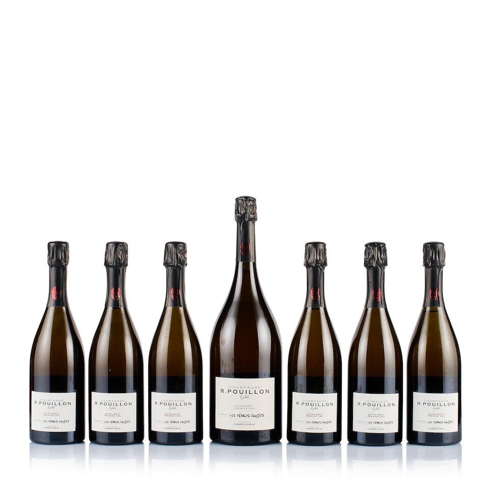 Champagne R. Pouillon & Fils, Les Terres Froides, 1er Cru, 2017 & 2018 (6 x 750ml & 1 x Magnum): Champagne R. Pouillon & Fils, Les Terres Froides, 1er Cru, 2017 (6 x 750ml) Region: Champagne Fill Level: excellent Capsule: ok Cork: ok Label: good appearance Packaging: neutral carton Champagne R.
