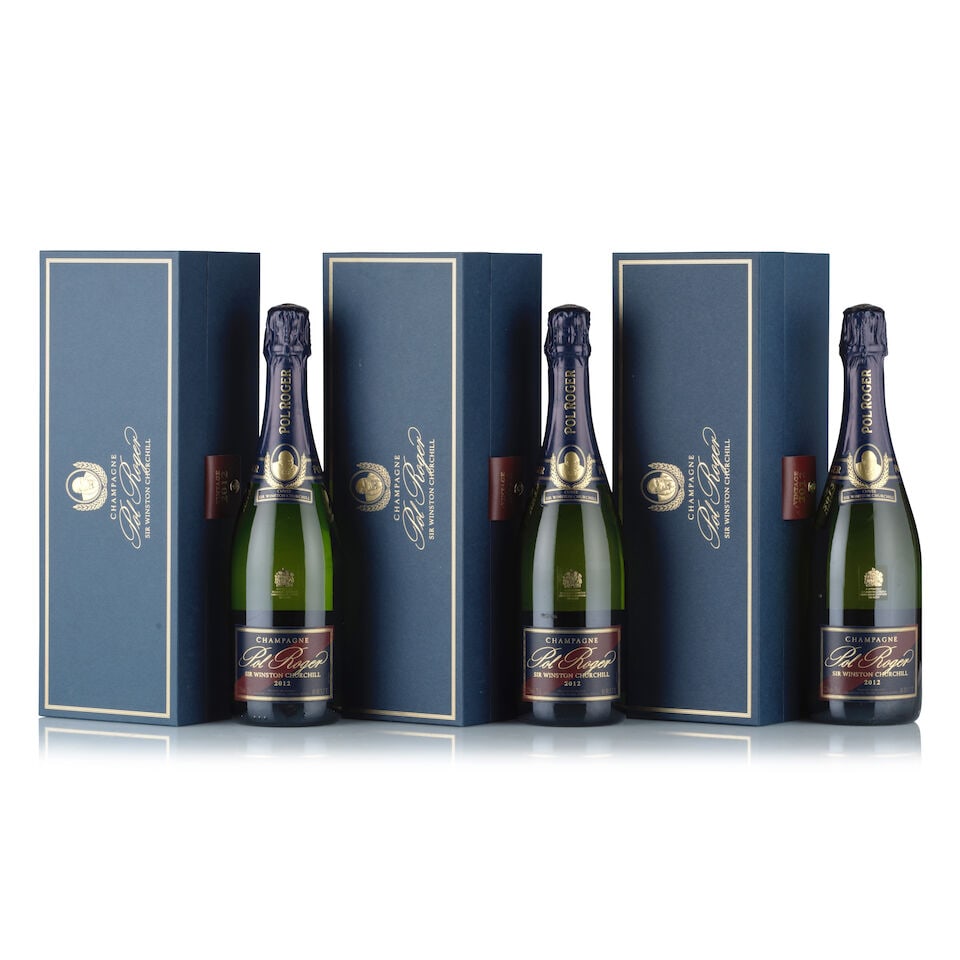 Champagne Pol Roger, Sir Winston Churchill, 2012 (3 x 750ml): Champagne Pol Roger, Sir Winston Churchill, 2012 (3 x 750ml) Region: Champagne Fill Level: excellent Capsule: ok Cork: ok Label: excellent appearance Packaging: 3x original presentation boxes This