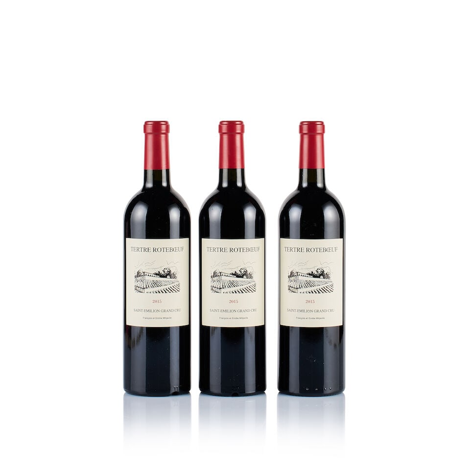 Tertre Roteboeuf, Saint-Emilion Grand Cru, 2015 (3 x 750ml): Tertre Roteboeuf, Saint-Emilion Grand Cru, 2015 (3 x 750ml) Region: Bordeaux Fill Level: into neck Capsule: ok Cork: ok Label: excellent appearance Packaging: neutral carton For further information on