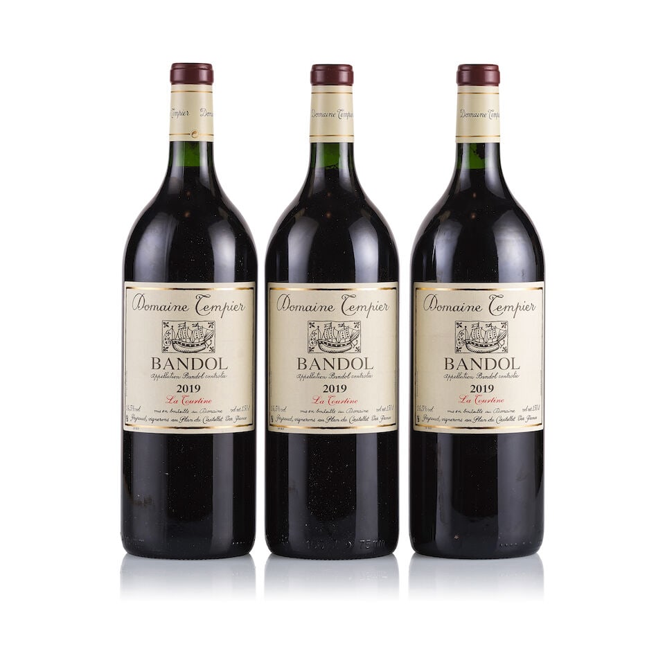 Domaine Tempier, Bandol, La Tourtine, 2019 (3 x Magnum): Domaine Tempier, Bandol, La Tourtine, 2019 (3 x Magnum) Region: Provence Fill Level: into neck Capsule: ok Cork: ok Label: good appearance Packaging: neutral carton For further information on this lot