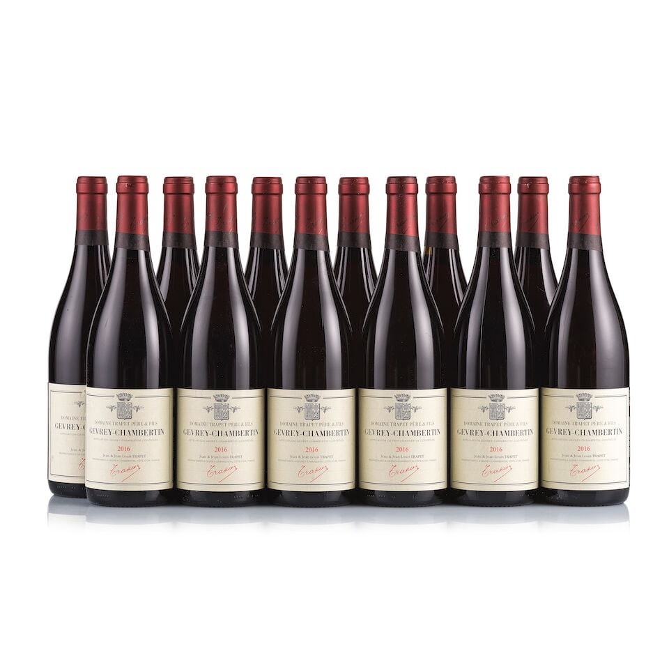 Domaine Trapet Père & Fils, Gevrey-Chambertin, 2016 (12 x 750ml): Domaine Trapet Père & Fils, Gevrey-Chambertin, 2016 (12 x 750ml) Region: Burgundy Fill Level: excellent Capsule: ok Cork: ok Label: excellent appearance Packaging: neutral carton For further