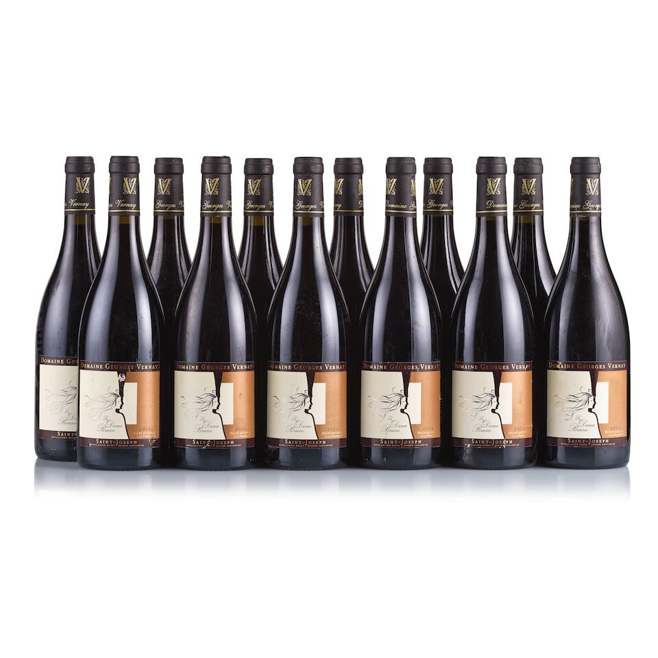 Domaine Georges Vernay, Saint-Joseph, La Dame Brune, 2012 (12 x 750ml): Domaine Georges Vernay, Saint-Joseph, La Dame Brune, 2012 (12 x 750ml) Region: Rhone Valley Fill Level: good Capsule: all very slightly corroded, 1x old sign of seepage Cork: ok Label: all slightly