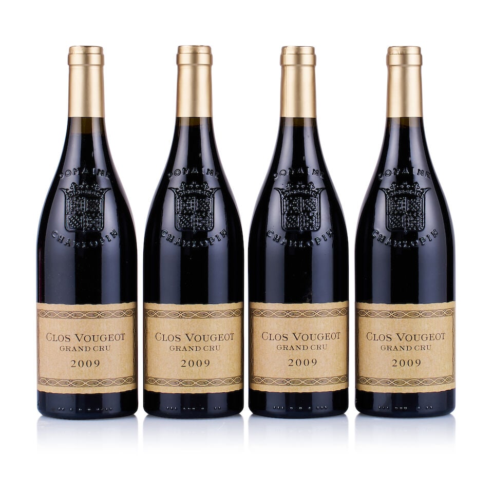 Domaine Charlopin-Parizot, Clos Vougeot Grand Cru, 2009 (4 x 750ml): Domaine Charlopin-Parizot, Clos Vougeot Grand Cru, 2009 (4 x 750ml) Region: Burgundy Fill Level: excellent Capsule: ok Cork: ok Label: excellent appearance Packaging: neutral carton This lot is subjec