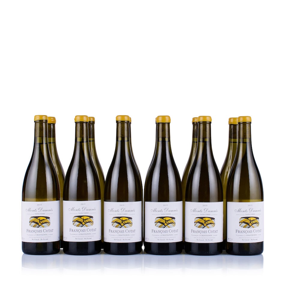 François Cotat, Sancerre, Les Monts Damnés, 2019 (12 x 750ml): François Cotat, Sancerre, Les Monts Damnés, 2019 (12 x 750ml) Region: Loire Fill Level: excellent Capsule: wax seals Cork: ok Label: good appearance Packaging: original carton This lot is