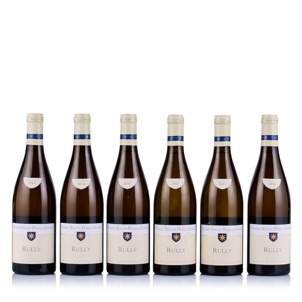 Domaine Dureuil Janthial, Rully, 2014 & 2015 (6 x 750ml): Domaine Dureuil Janthial, Rully, 2014 (4 x 750ml) Region: Burgundy Fill Level: excellent Capsule: ok Cork: ok Label: good appearance Domaine Dureuil Janthial, Rully, 2015 (2 x 750ml) Region: Burgundy