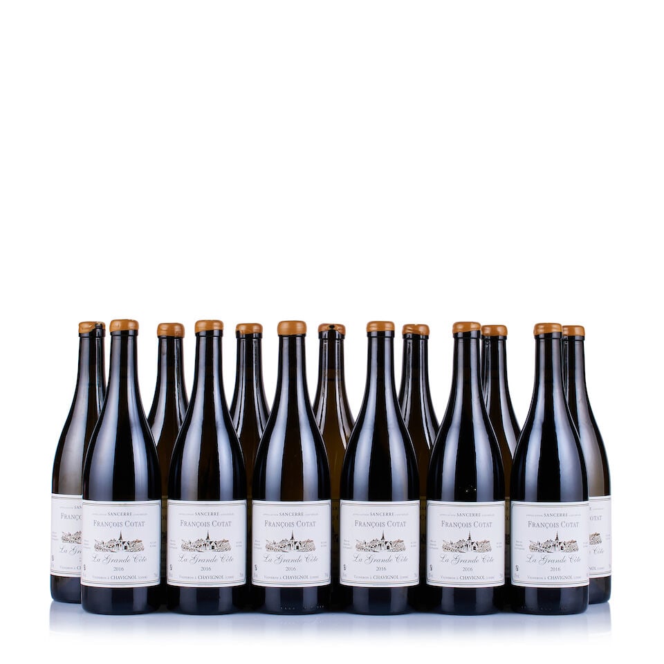 François Cotat, Sancerre, La Grande Côte, 2015 & 2016 (13 x 750ml): François Cotat, Sancerre, La Grande Côte, 2015 (1 x 750ml) Region: Loire Fill Level: excellent Capsule: wax, chipped Cork: ok Label: good appearance Packaging: neutral carton