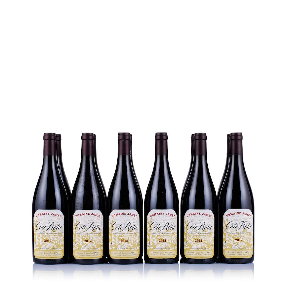 Domaine Jamet, Côte-Rôtie, 2012 (12 x 750ml): Domaine Jamet, Côte-Rôtie, 2012 (12 x 750ml) Region: Rhone Valley Fill Level: excellent Capsule: ok Cork: ok Packaging: neutral carton This lot is subject to the following lot symbols: ̶