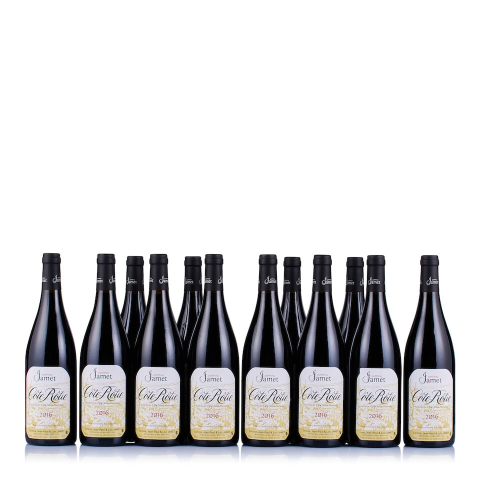 Domaine Jamet, Côte-Rôtie, 2016 (12 x 750ml): Domaine Jamet, Côte-Rôtie, 2016 (12 x 750ml) Region: Rhone Valley Fill Level: excellent Capsule: ok Cork: ok Label: good appearance Packaging: original carton This lot is subject to the foll