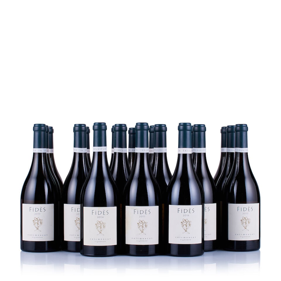 Vertical of Eric Morgat, Savennières, Fidès, 2014, 2015 & 2016 (22 x 750ml): Eric Morgat, Savennières, Fidès, 2014 (1 x 750ml) Region: Loire Fill Level: excellent Capsule: ok Cork: ok Label: slightly stained Packaging: neutral carton Eric Morgat, Savennières,