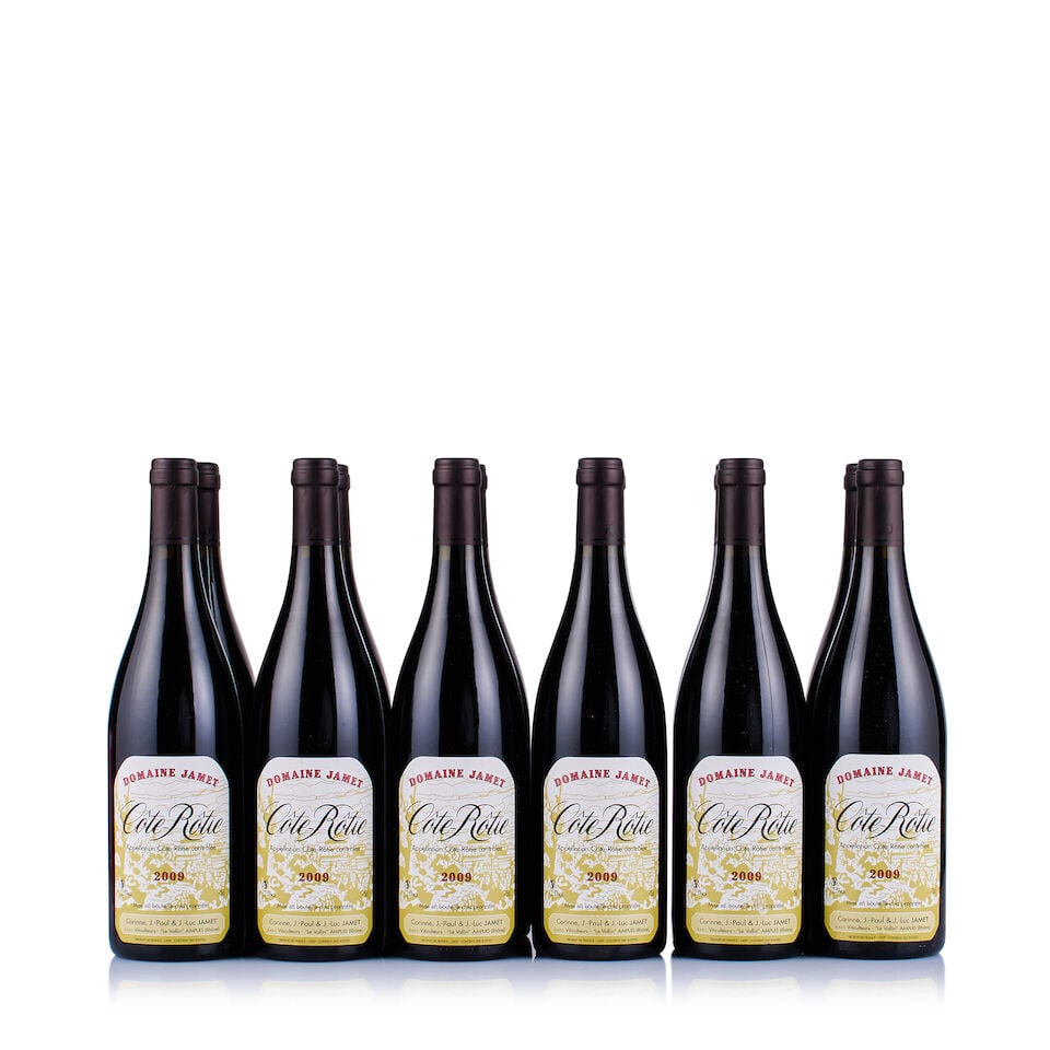 Domaine Jamet, Côte-Rôtie, 2009 (12 x 750ml): Domaine Jamet, Côte-Rôtie, 2009 (12 x 750ml) Region: Rhone Valley Fill Level: excellent Capsule: ok Cork: ok Label: 10x good appearance, 2x slightly marked Packaging: neutral carton This lot