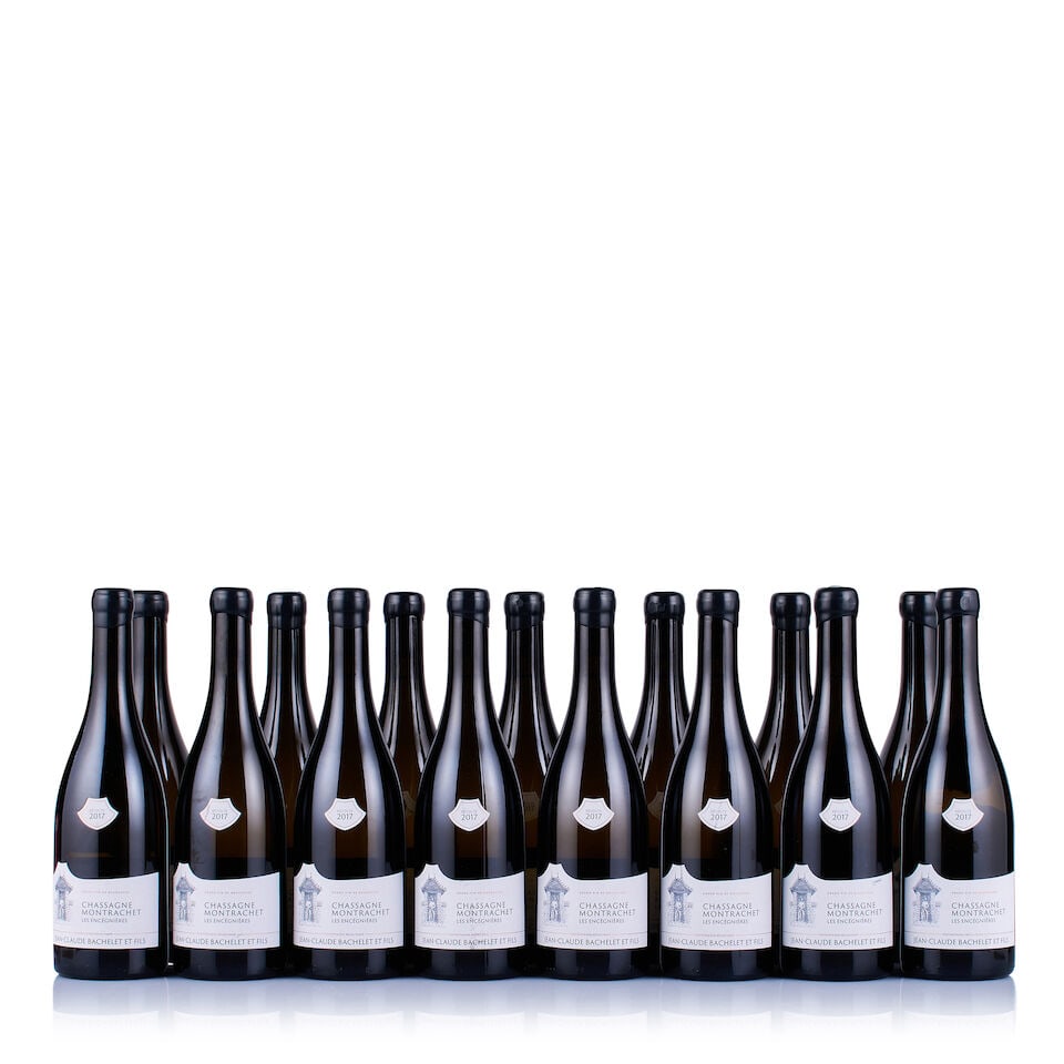 Jean-Claude Bachelet, Chassagne-Montrachet, Les Encégnières, 2017 (15 x 750ml): Jean-Claude Bachelet, Chassagne-Montrachet, Les Encégnières, 2017 (15 x 750ml) Region: Burgundy Fill Level: excellent Capsule: wax seals Cork: ok Label: 1x slightly stained, 4x marked, 10x g