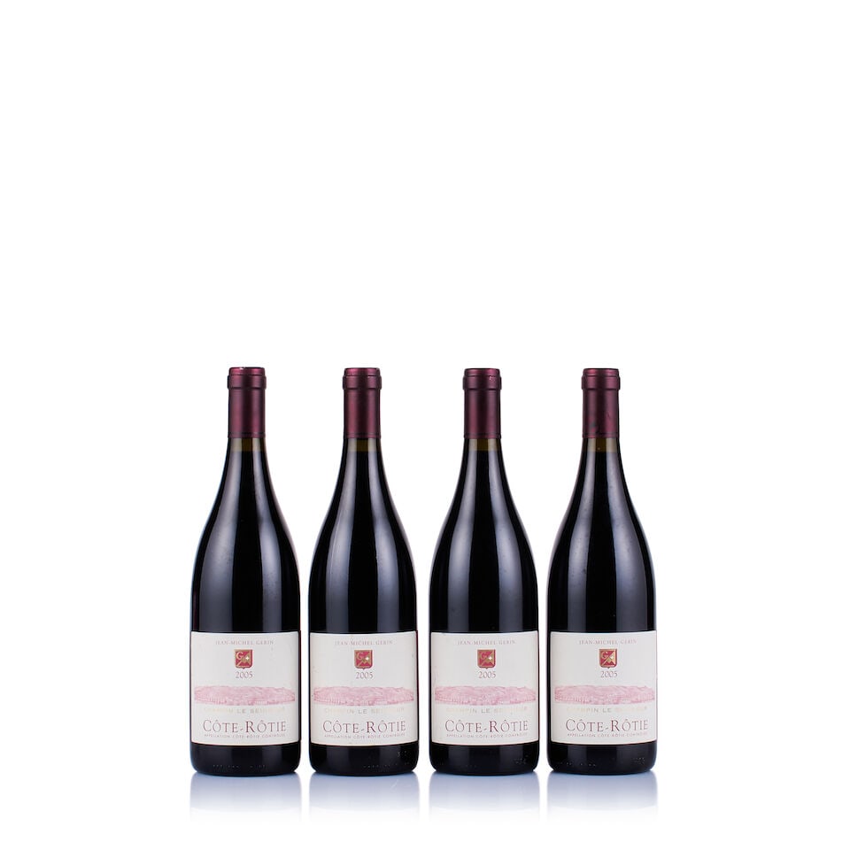 Jean-Michel Gerin, Côte-Rôtie, Champin Le Seigneur, 2005 (4 x 750ml): Jean-Michel Gerin, Côte-Rôtie, Champin Le Seigneur, 2005 (4 x 750ml) Region: Rhone Valley Fill Level: excellent Capsule: ok Cork: ok Label: all bin-soiled and marked Packaging: neutral