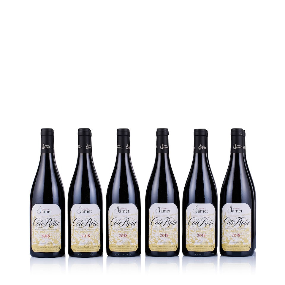 Domaine Jamet, Côte-Rôtie, 2018 (12 x 750ml): Domaine Jamet, Côte-Rôtie, 2018 (12 x 750ml) Region: Rhone Valley Fill Level: excellent Capsule: ok Cork: ok Label: 11x good appearance, 1x slightly creased Packaging: 2x neutral