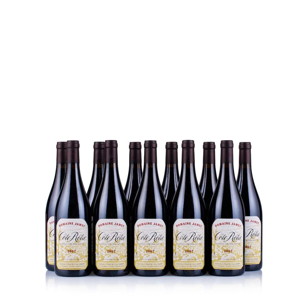 Domaine Jamet, Côte-Rôtie, 2007 (11 x 750ml): Domaine Jamet, Côte-Rôtie, 2007 (11 x 750ml) Region: Rhone Valley Fill Level: excellent Capsule: ok Cork: ok Label: good appearance Packaging: neutral carton This lot is subject to the