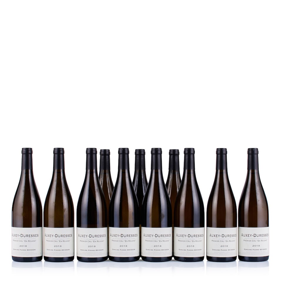 Pierre Boisson, Auxey-Duresses 1er Cru, En Reugne, 2018 (12 x 750ml): Pierre Boisson, Auxey-Duresses 1er Cru, En Reugne, 2018 (12 x 750ml) Region: Burgundy Fill Level: excellent Capsule: ok Cork: ok Label: good appearance Packaging: original carton This lot is subject