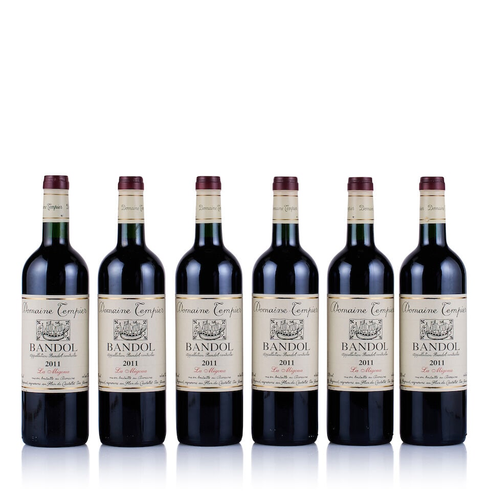 Domaine Tempier, Bandol, La Migoua, 2011 (6 x 750ml): Domaine Tempier, Bandol, La Migoua, 2011 (6 x 750ml) Region: Provence Fill Level: into neck Capsule: ok Cork: ok Label: 5x good appearance, 1x scored Packaging: original carton For further information