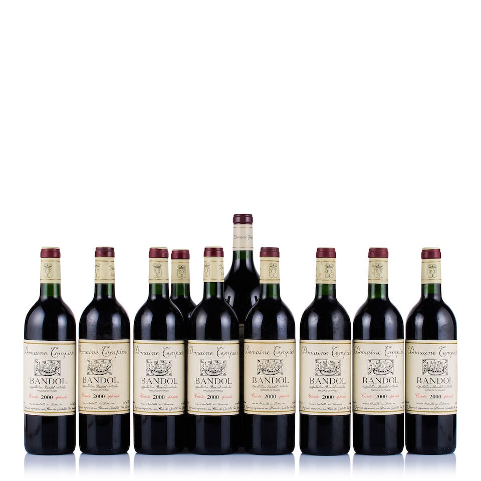 Domaine Tempier, Bandol, Cuvée Spéciale, 2000 (9 x 750ml & 1 x Magnum): Domaine Tempier, Bandol, Cuvée Spéciale, 2000 (1 x Magnum) Region: Provence Fill Level: into neck Capsule: ok Cork: ok Label: good appearance Domaine Tempier, Bandol, Cuvée