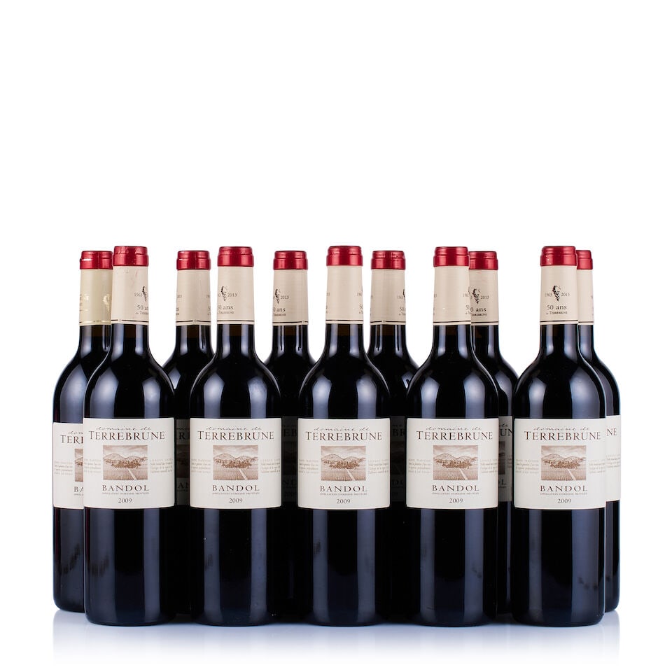 Domaine de Terrebrune, Bandol, Red, 2007 & 2009 (11 x 750ml): Domaine de Terrebrune, Bandol, Red, 2007 (2 x 750ml) Region: Provence Fill Level: into neck Capsule: ok Cork: ok Label: good appearance Packaging: neutral carton Domaine de Terrebrune, Bandol, Red,