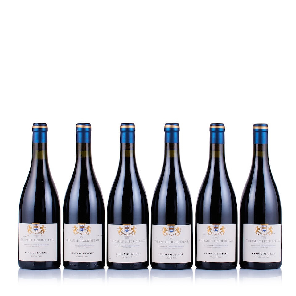 Thibault Liger-Belair, Clos Vougeot Grand Cru, 2012 (6 x 750ml): Thibault Liger-Belair, Clos Vougeot Grand Cru, 2012 (6 x 750ml) Region: Burgundy Fill Level: good Capsule: ok Cork: ok Label: 4x lightly bin-soiled, 1x creased and nicked, 1x good